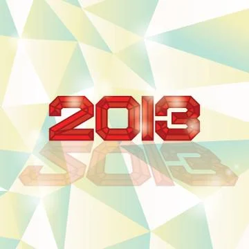 2013 new year Stock Illustration