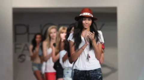 2013 Phoenix Fashion Week Stock Footage
