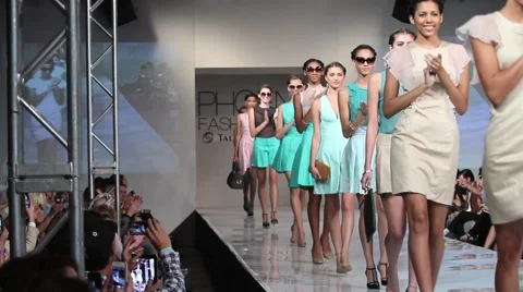 2013 phoenix fashion week runway shows Stock Footage