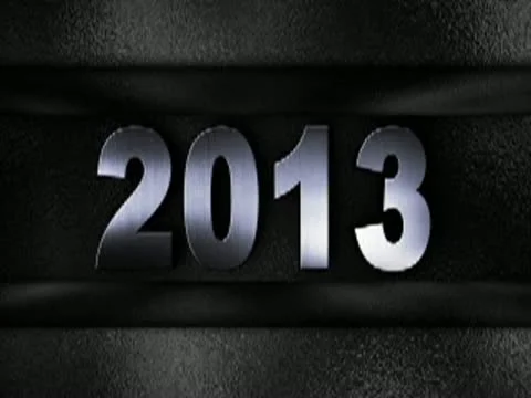 2013 text in wall SILVER 320x240 Stock Footage 12656901