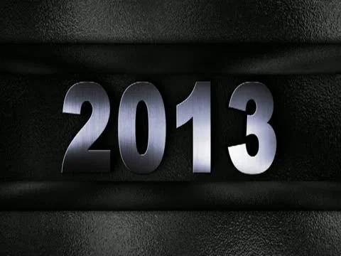 2013 text in wall SILVER 640x480 Stock Footage 12656952