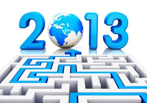 2013 year concept Stock-Illustration