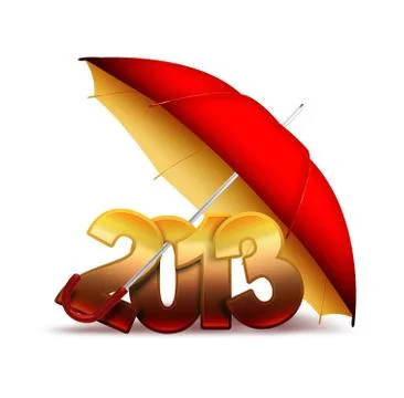 2013 year Stock Illustration