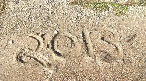 '2013 Year in Sand 스톡 동영상 12570714