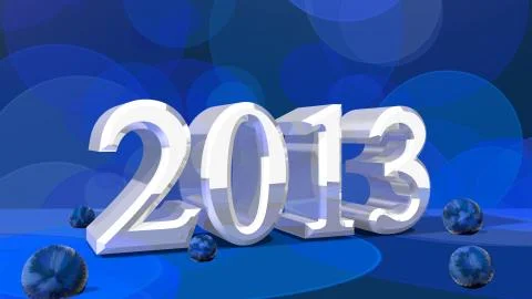 2013 year wallpaper Stock Illustration