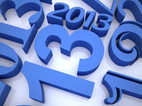 2013 years Stock Illustration