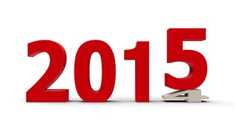 2014-2015 flattened Stock Illustration
