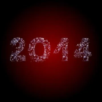 2014 broken glass Stock Illustration