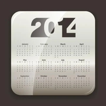 2014 calendar Stock Illustration