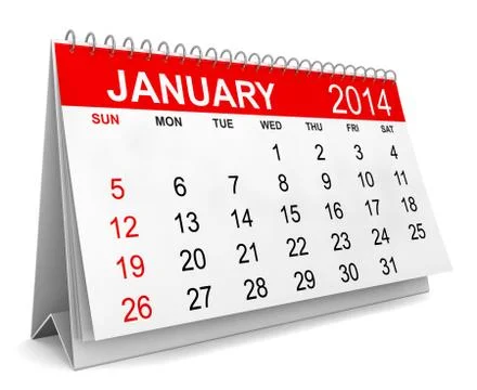 2014 calendar Stock Illustration
