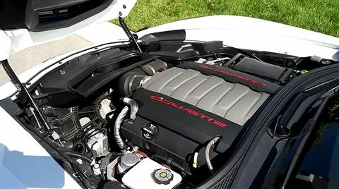 2014 Corvette Stingray Engine. Stock Photos