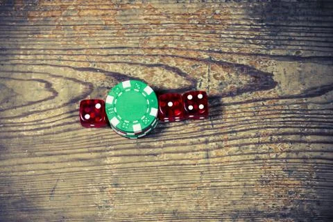 2014 from dice and token Stock Photos