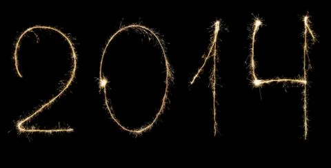 2014 digits Stock Photos