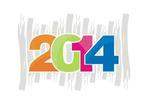 2014 Fresh colors Illustrazione stock