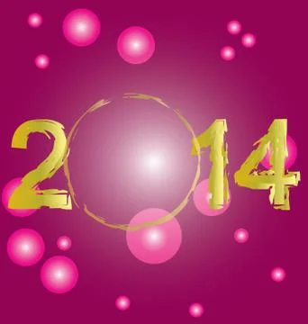 2014 grunge Illustrazione stock