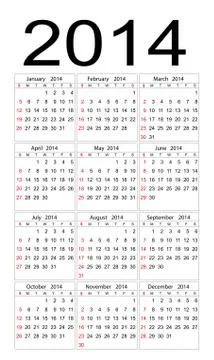 2014 Stock Illustration