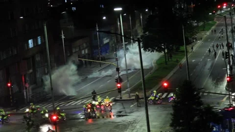 2014 May Day demonstration Stock Footage 132616628