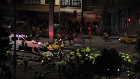 2014 May Day demonstration Stock Footage 169413161