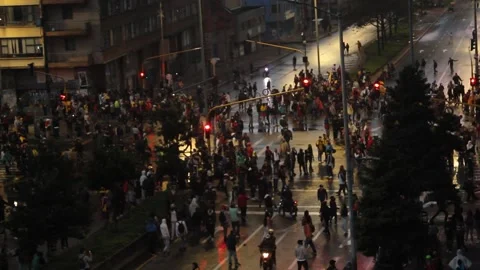 2014 May Day demonstration Stock Footage 170159227