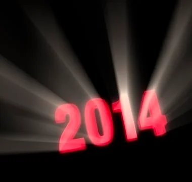 2014 shines bright Illustrazione stock