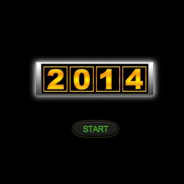 2014 start. Stock Illustration