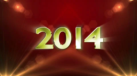 2014 Text in Particles Stock Footage 29399970