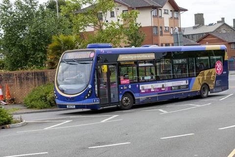 A 2014 Wrightbus Streetlite DF Single Decker. Stock Photos