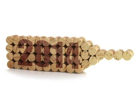 2014 year on wine corks Stock Photos