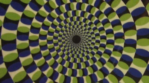 2014:.Clockwise Rotating Pattern Comprised Of Repeating Cylindrical Shapes Stock Photos