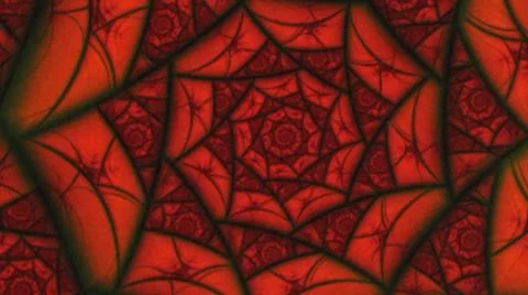 2014:.Pattern Of Red And Black Shapes Swirls In Circle Stock Photos