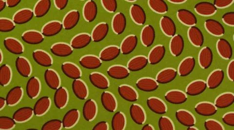 2014:.Picture Of Moving Pattern With Red Circular Shapes And Green Background Stock Photos