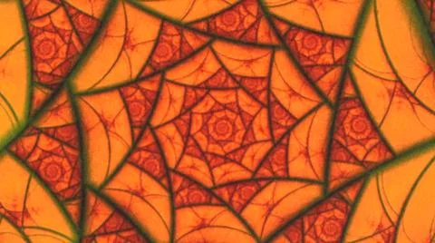 2014:.Radial Pattern Of Triangular Red And Orange Shapes Moving In Stock Photos