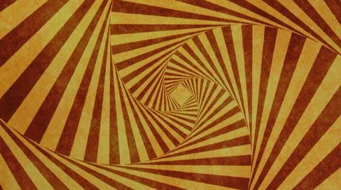 2014:.Twirling Pattern Of Red And White Striped Sections All Sections Draw Eye 스톡 사진