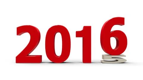 2015-2016 flattened Stock Illustration