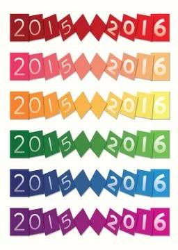 2015 2016 Stock Illustration