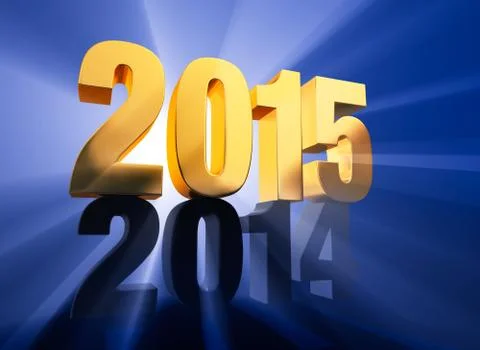 2015 arrives Illustrazione stock