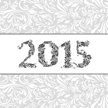 2015 banner Stock Illustration