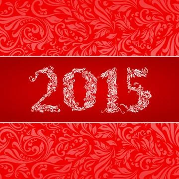 2015 banner Stock Illustration