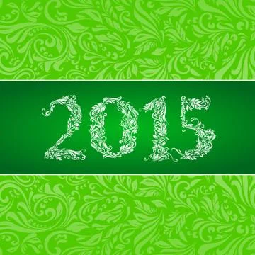 2015 banner Stock Illustration
