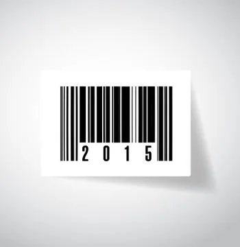 2015 barcode upc illustration design Stock Illustration