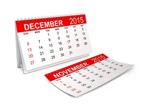2015 Calendar. December Stock Illustration