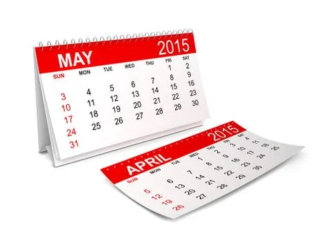 2015 Calendar. May Illustrazione stock