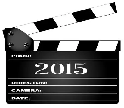 2015 Clapperboard Stock Illustration