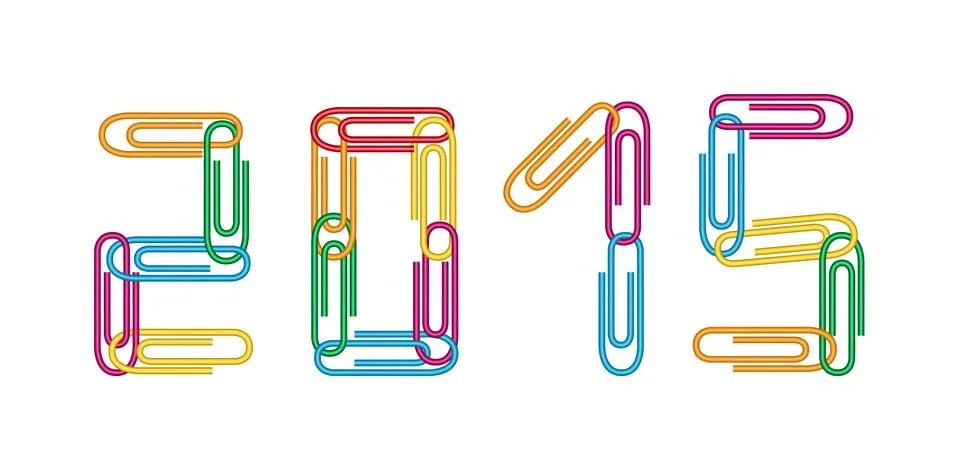 2015 clips background イラスト素材