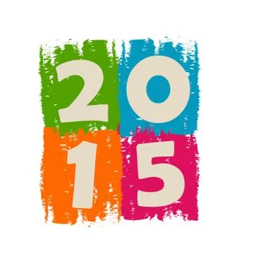 2015 in colors Stock Illustration