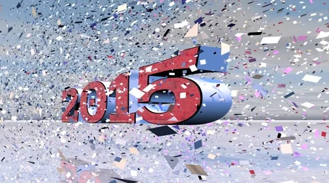 2015 Exploding Confetti Transition Stock Footage 44440360