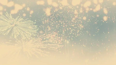 2015 with exploding fireworks Stock Footage 44692738
