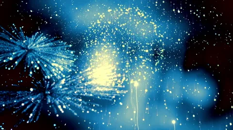 2015 with exploding fireworks Stock Footage 44693949