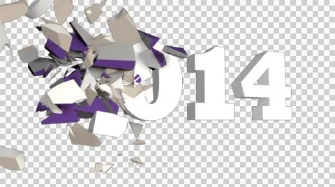 2015 Exploding Text Transition With Alpha Channel Stock-Footage 44337838