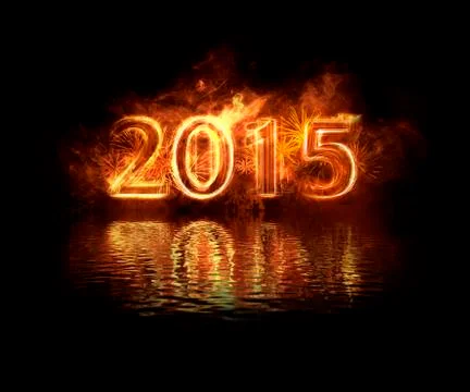 2015 fire Stock Illustration